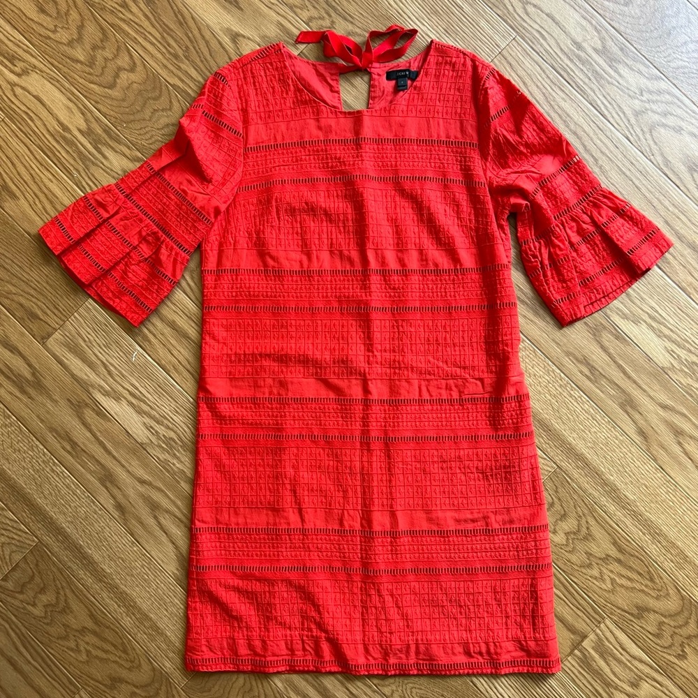 J Crew Red dress size 6